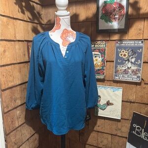 Chic Teal Blouse for Women